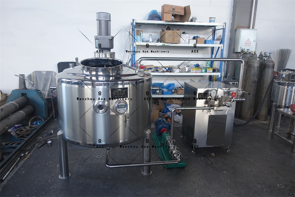 300 liter mixing tank with High Pressure Homogenizer