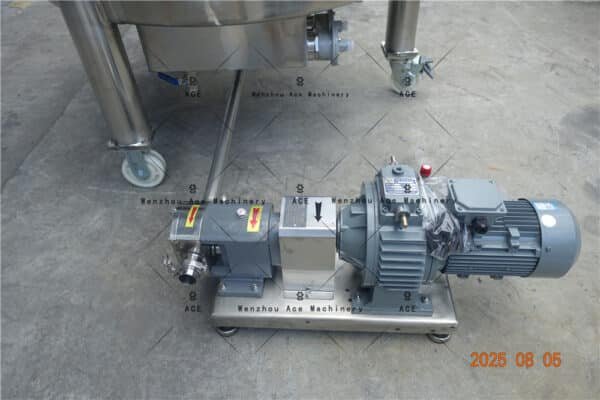 500-Liter-Mischbehälter mit hoher Scherkraft und Drehkolbenpumpe - Bild 6